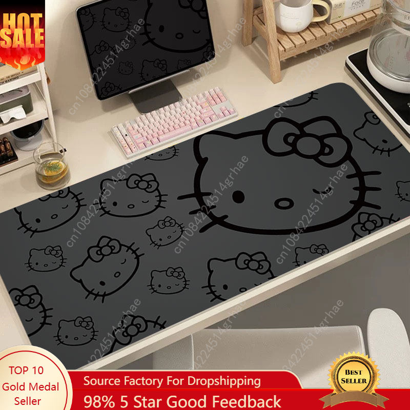 Leather Desk Pad - Hello Kitty Leather Printed Mouse Pad