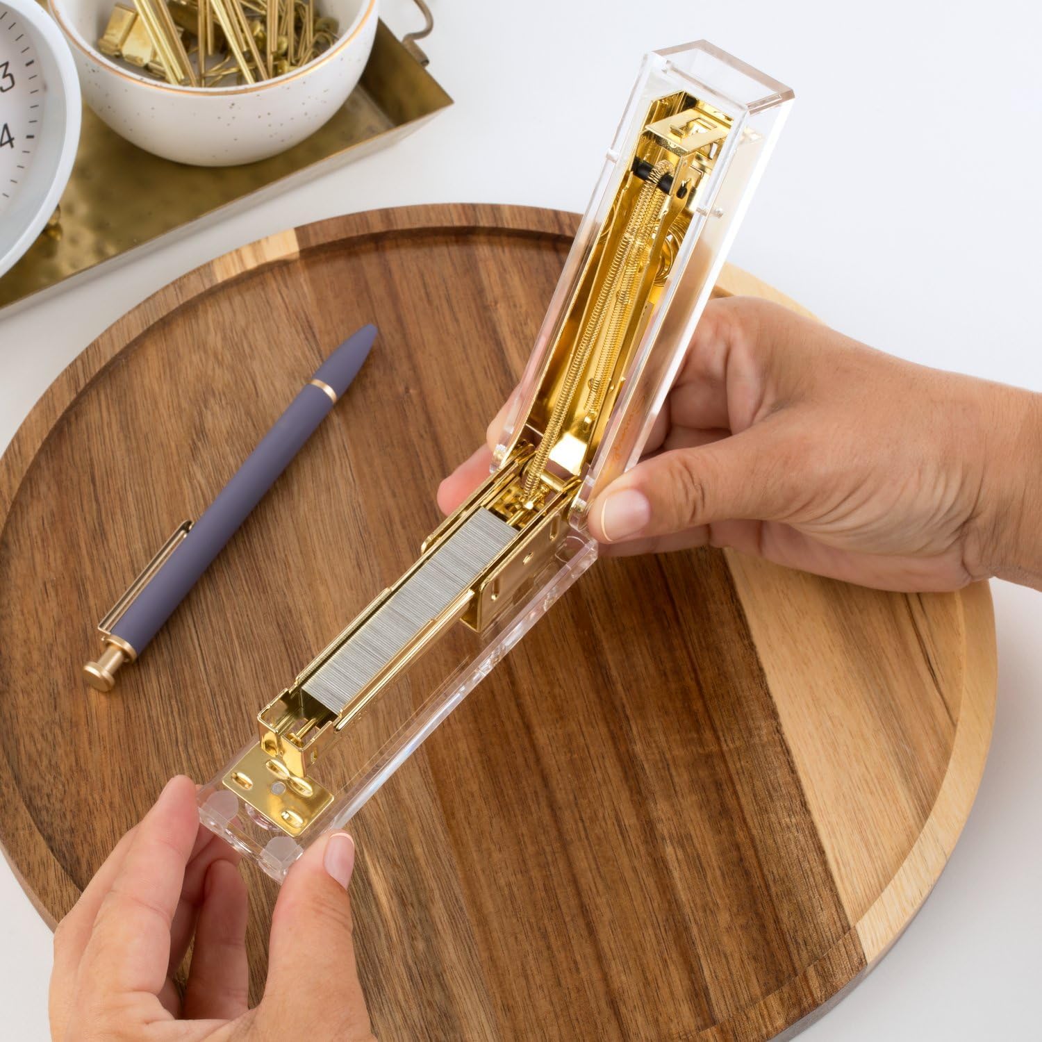 Clear Acrylic Gold Stapler, 20 - Stapler Half Strip 리뷰 및 가격