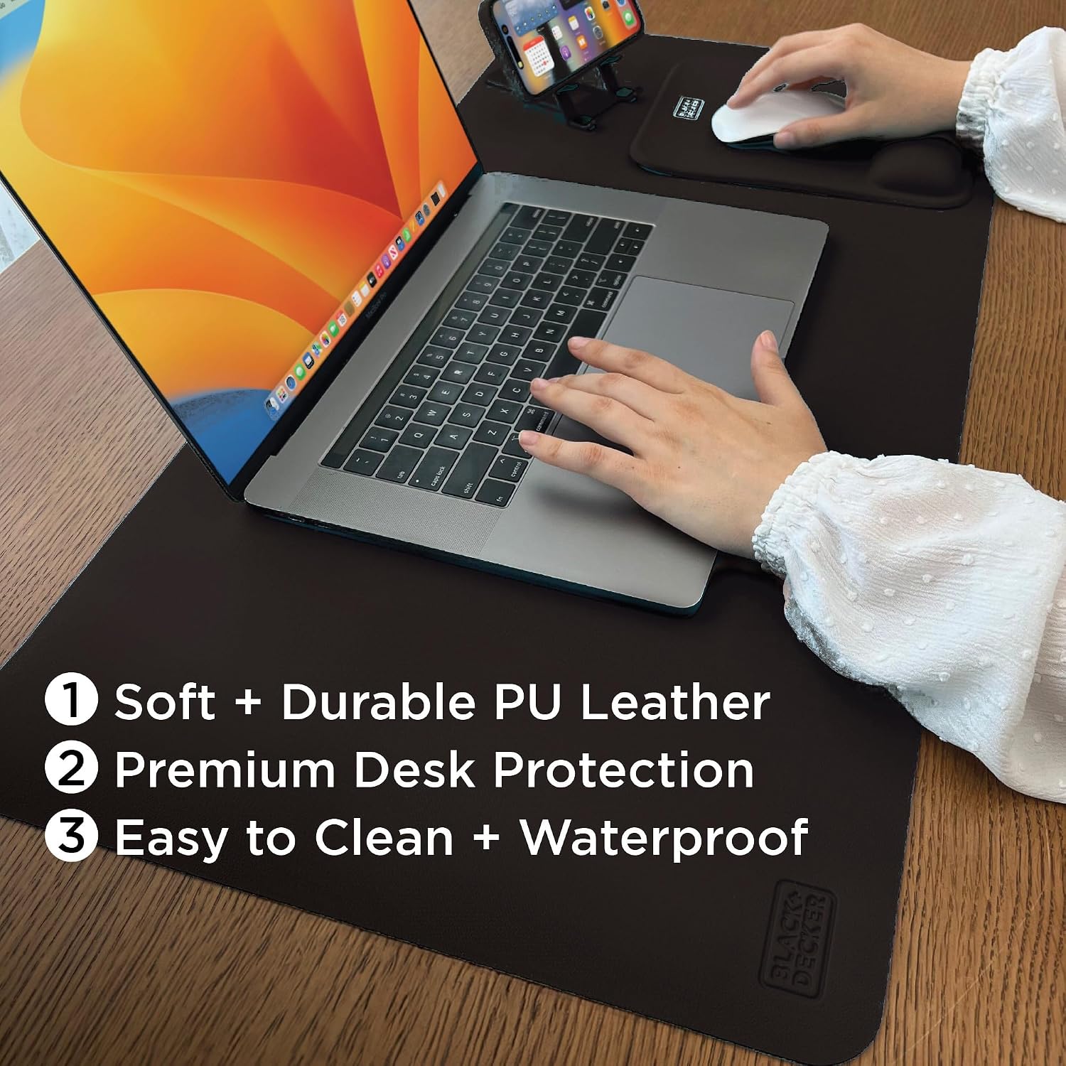 Faux Leather Desk Mat for Keyb - Leather Desk Pad 리뷰 및 가격