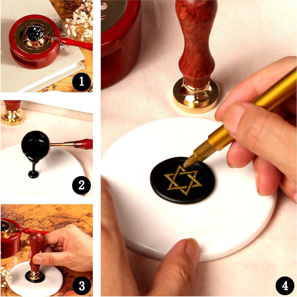 Custom Your Logo 25/30/40/50mm - Wax Seal Stamp Set 리뷰 및 가격