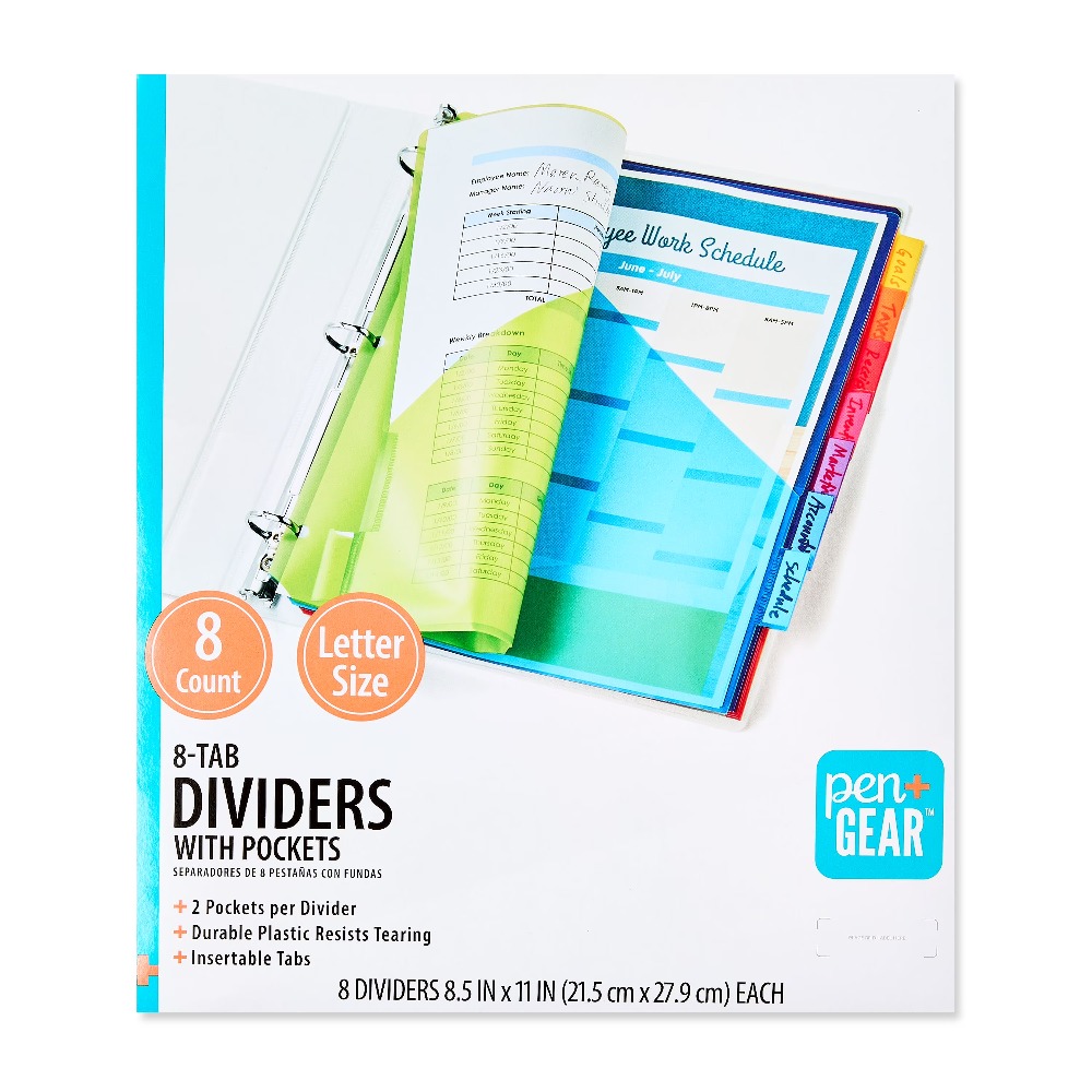 New  Vibrant Color 8-Tab Divid - Tab Divider A4 리뷰 및 가격