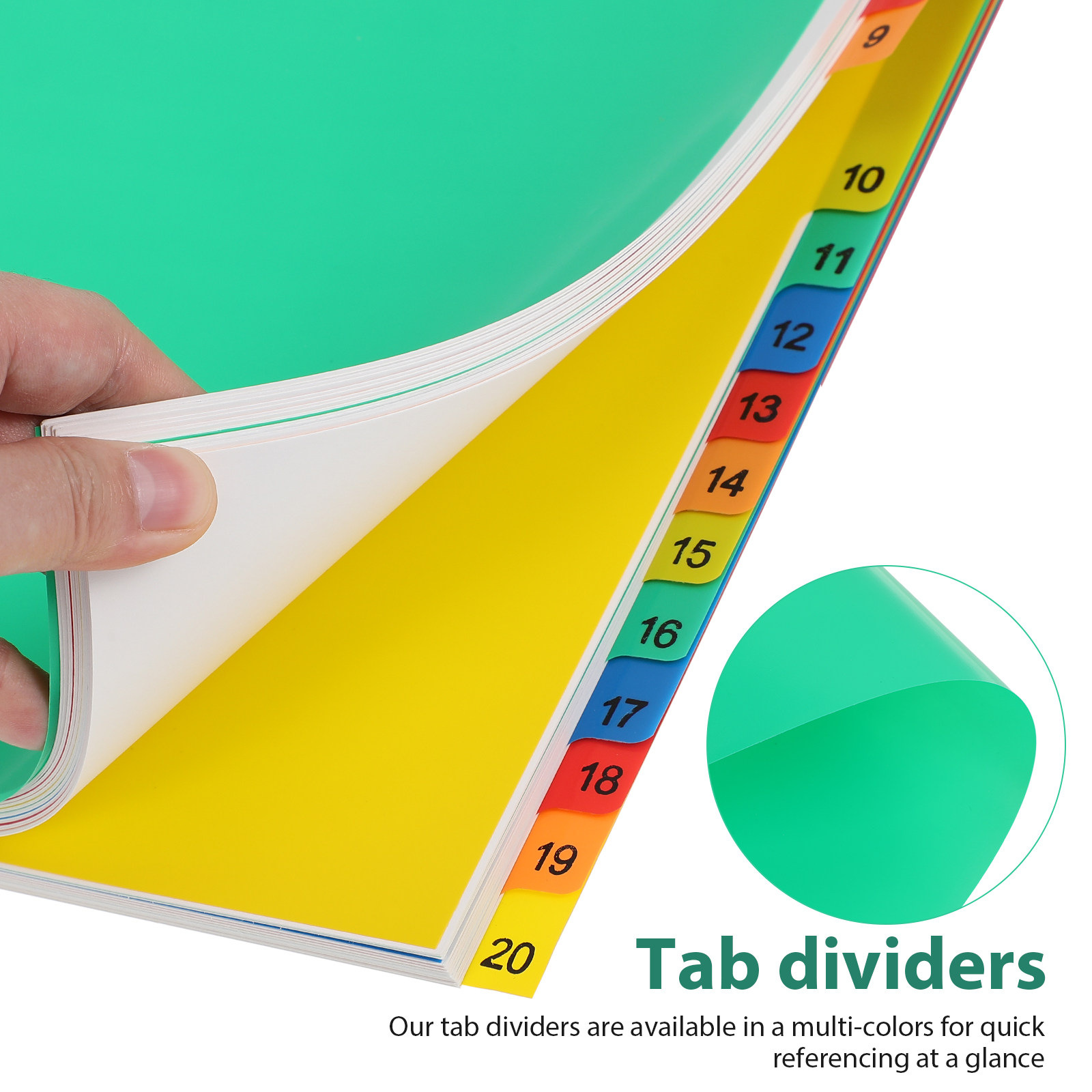20 Pages A4 Multi Color Plasti - Tab Divider A4 리뷰 및 가격
