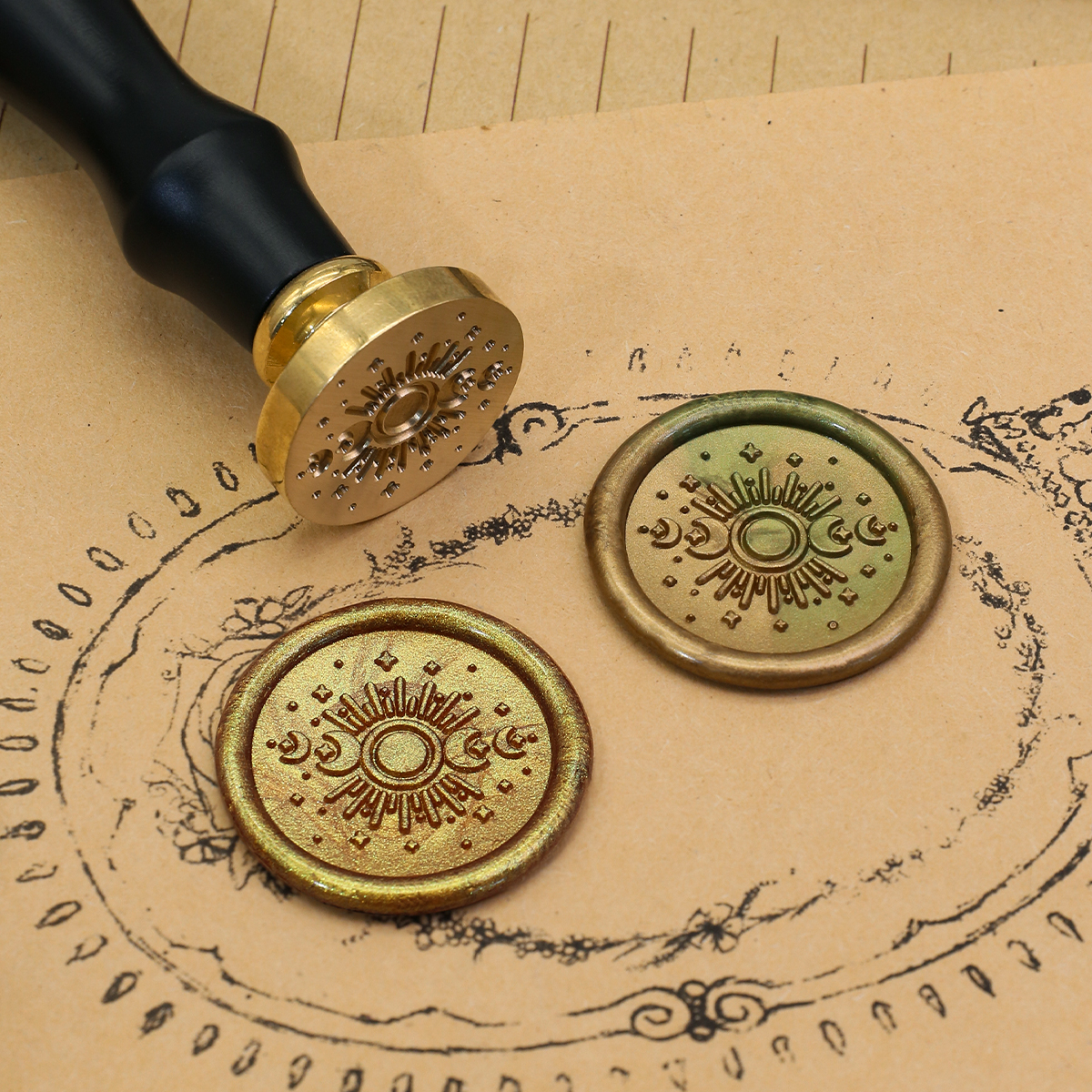 Starry Sky Trees Series Wax Se - Wax Seal Stamp Set 리뷰 및 가격