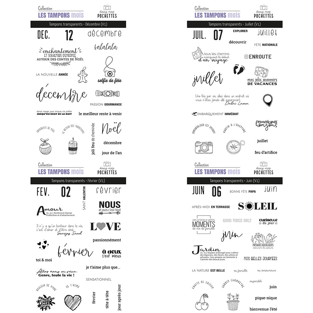 French Month Themed Clear Stam - Rubber Date Stamp 리뷰 및 가격