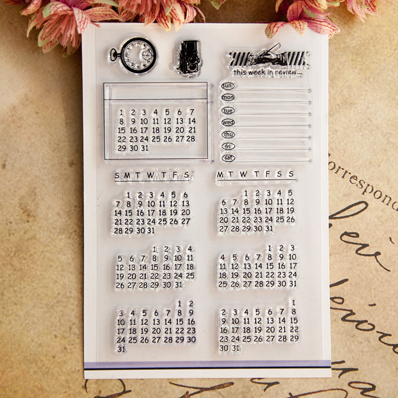 Date Week Month Number Symbol  - Rubber Date Stamp 리뷰 및 가격