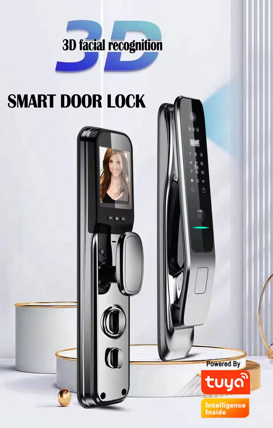 Tuya Wifi Smart Door Lock with - Letter Opener Brass 리뷰 및 가격