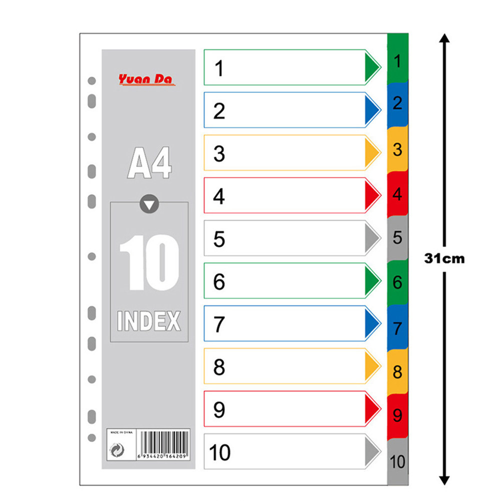 40Pcs Multi Color A4 Index Tab - Tab Divider A4 리뷰 및 가격