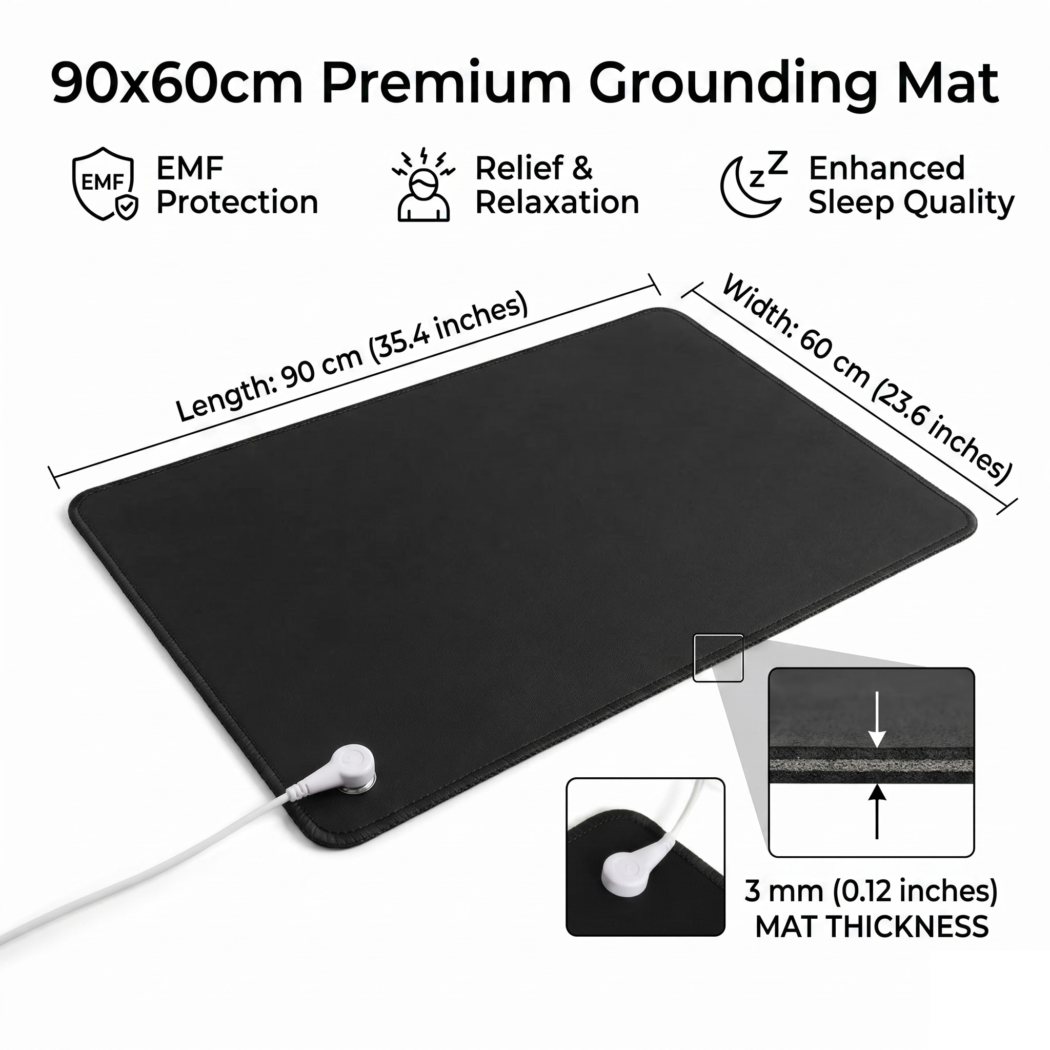 3mm PU Leather Grounding Mat E - Leather Desk Pad 리뷰 및 가격