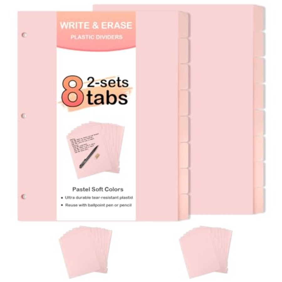3 Ring Pink Binder Dividers wi - Tab Divider A4 리뷰 및 가격