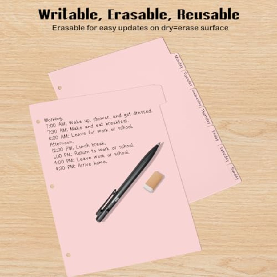 3 Ring Pink Binder Dividers wi - Tab Divider A4 리뷰 및 가격