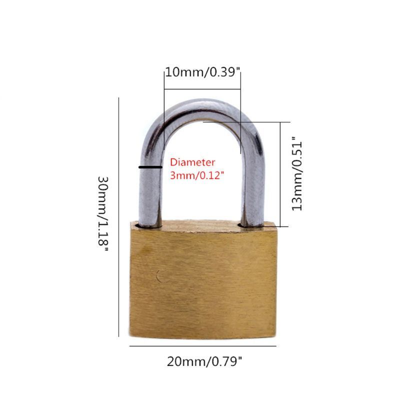 Brass Padlock with Keys, Small - Letter Opener Brass 리뷰 및 가격