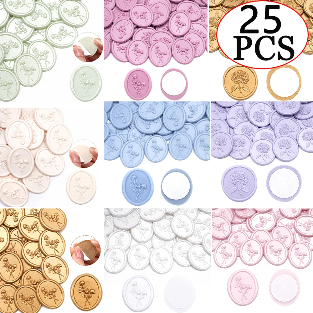 25pcs/set 3D Floral Wax Seal S - Wax Seal Stamp Set 리뷰 및 가격